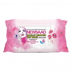 دستمال مرطوب پاک کننده آرایش نیوساد بالشتی مخصوص پوست های حساس 20 عددی