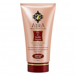 کرم ضد آفتاب آدرا SPF50 رنگی مخصوص پوست خشک و نرمال