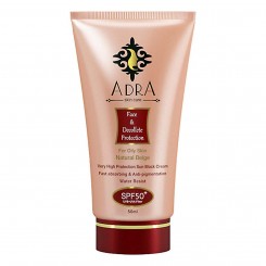 کرم ضد آفتاب آدرا SPF50 رنگی مخصوص پوست چرب