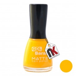 لاک ناخن مات گلباران شماره 728 رنگ زرد خردلی